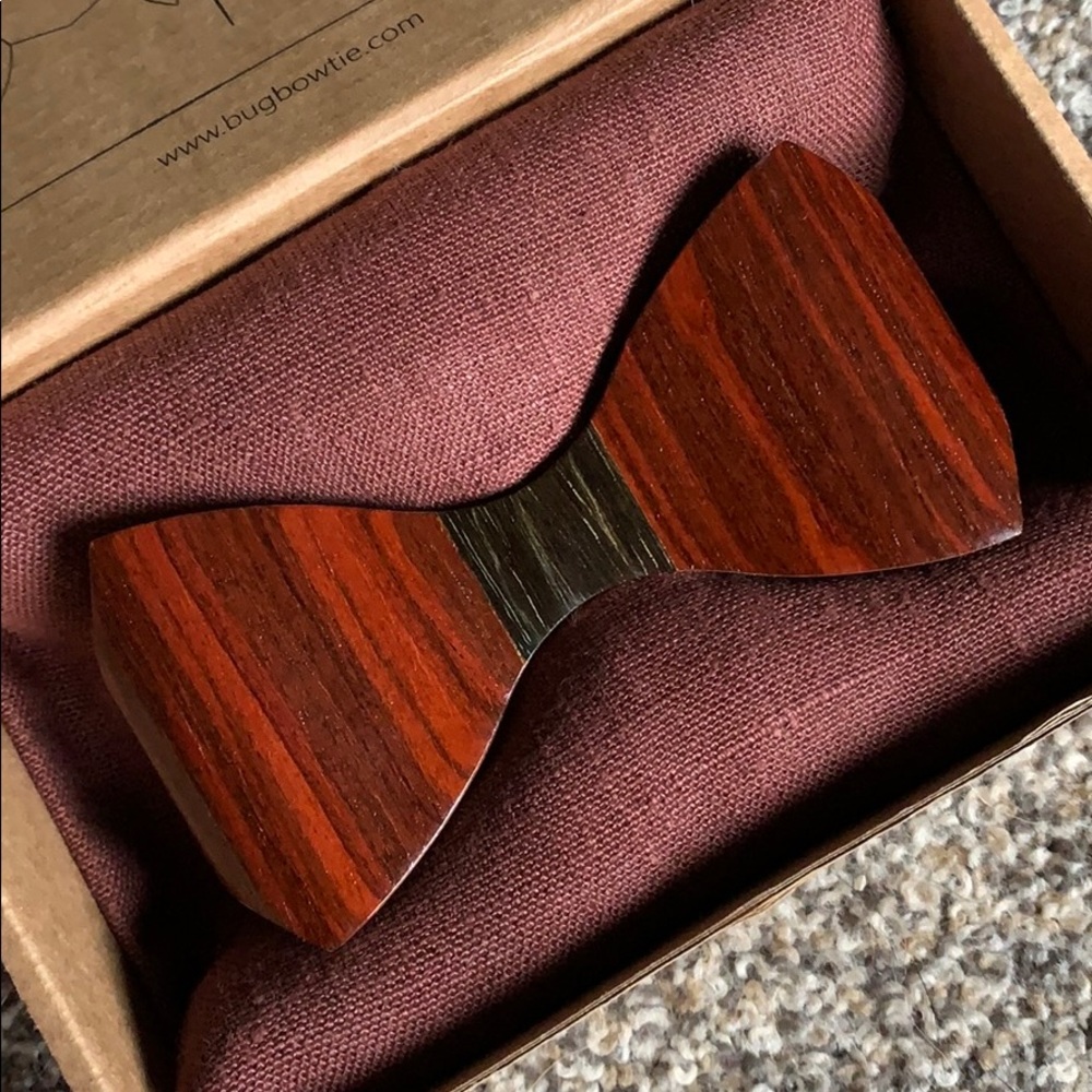 Handmade Wooden Bow Tie